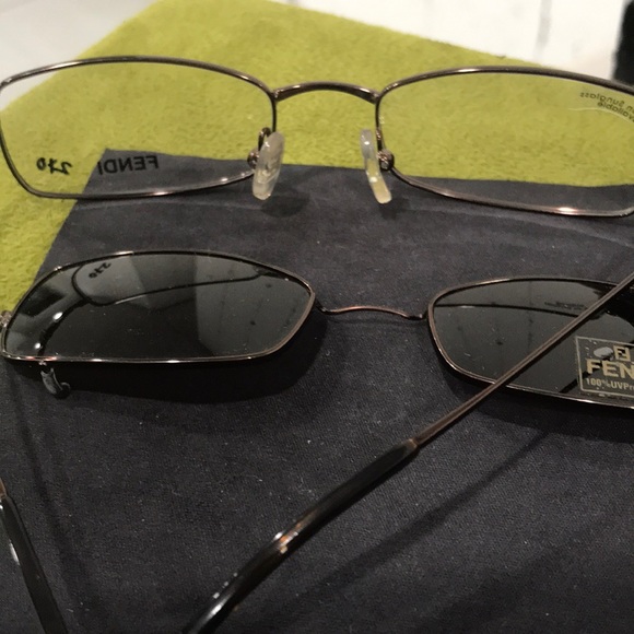 Fendi glasses shiny bronze never owned - Picture 3 of 5